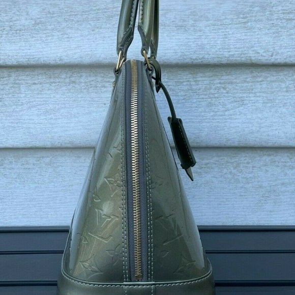 Authetic Louis Vuitton Bag VERNIS Alma PM Rose Florentin Monogram Handbag France - Picture 7 of 12